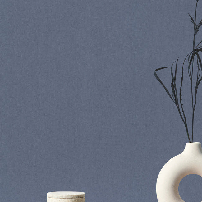 York Wallcoverings DA3580N Gypsy Weave High Performance Dark Blue Wallpaper