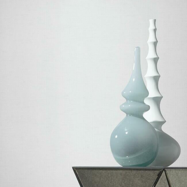 York Wallcoverings DD3771 Gossamer Woven White Wallpaper