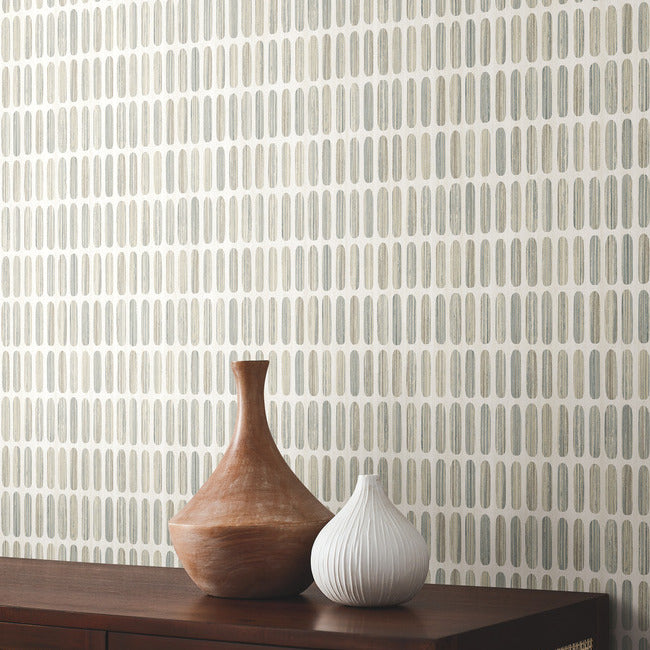York Wallcoverings MN1940 Petite Pergola Neutral Wallpaper