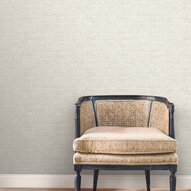 York Wallcoverings MN1932 Papyrus Weave White Wallpaper