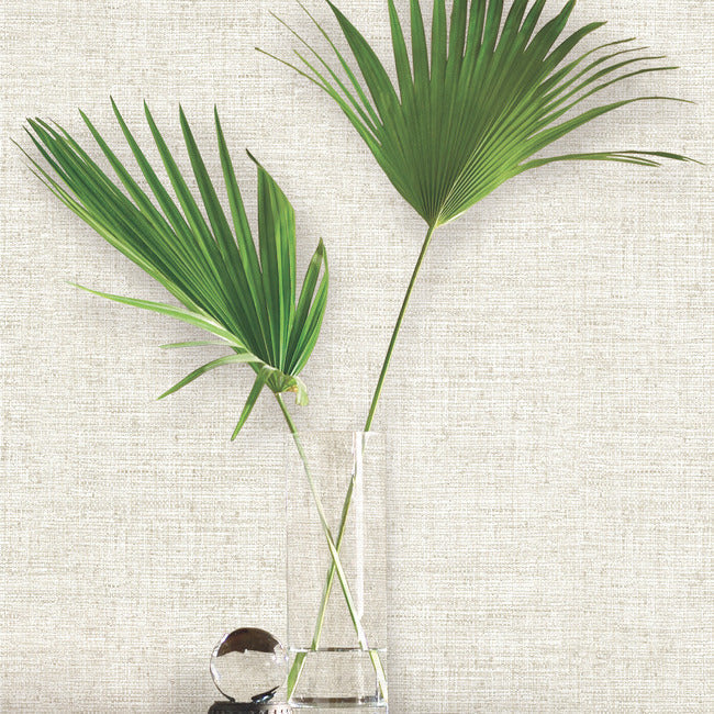 York Wallcoverings MN1932 Papyrus Weave White Wallpaper