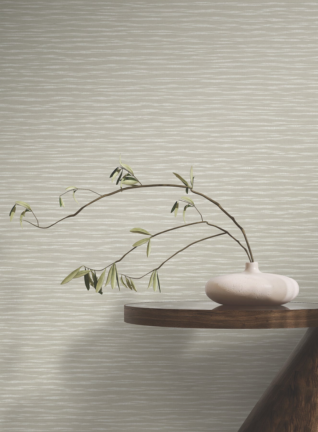 York Wallcoverings ZA8046 Lotus Weave Warm Grey Wallpaper