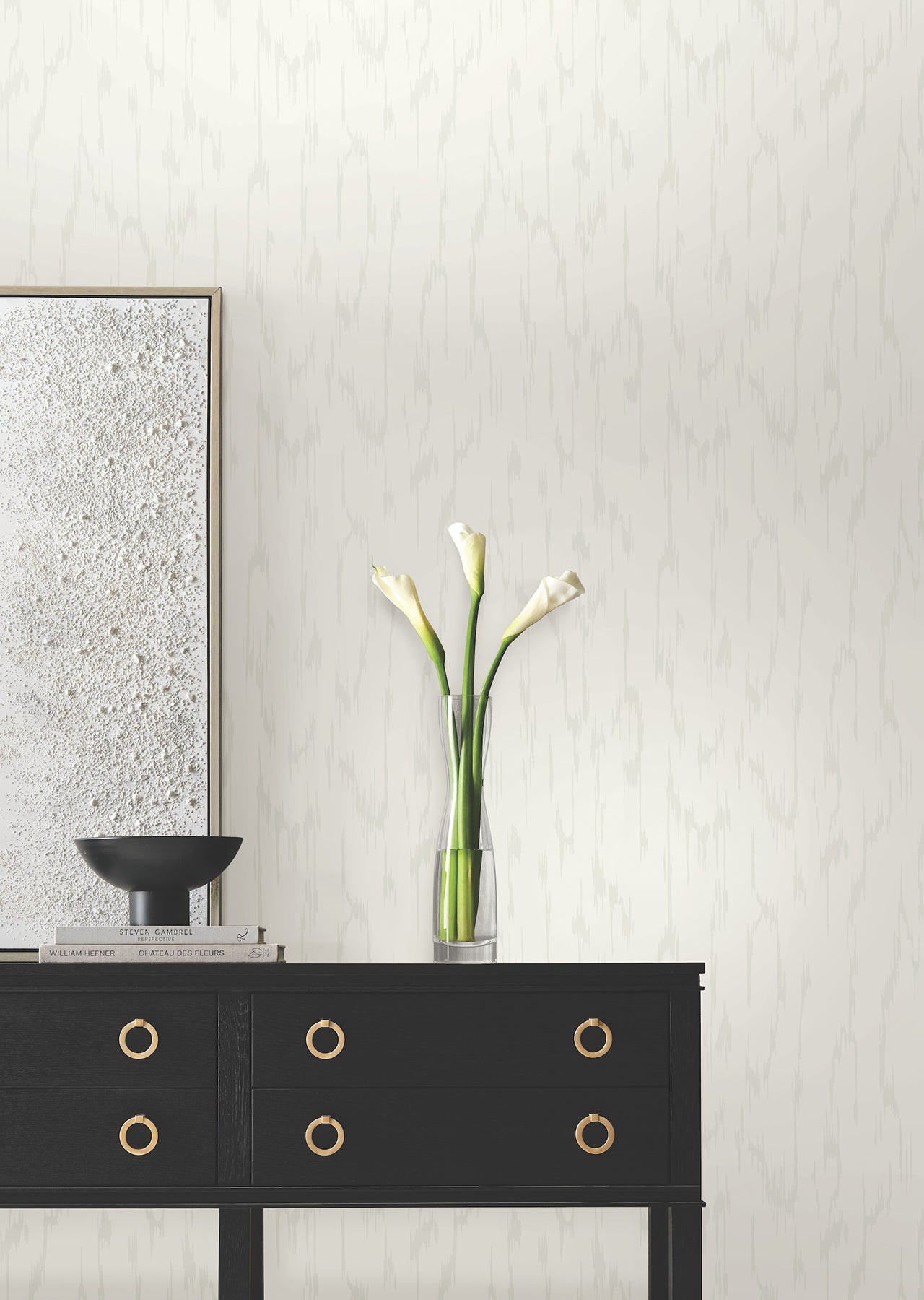 York Wallcoverings DF3365 Flowing White Wallpaper