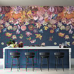 Galerie Wallcoverings 18005 Flower Rain Multi-Coloured Mural