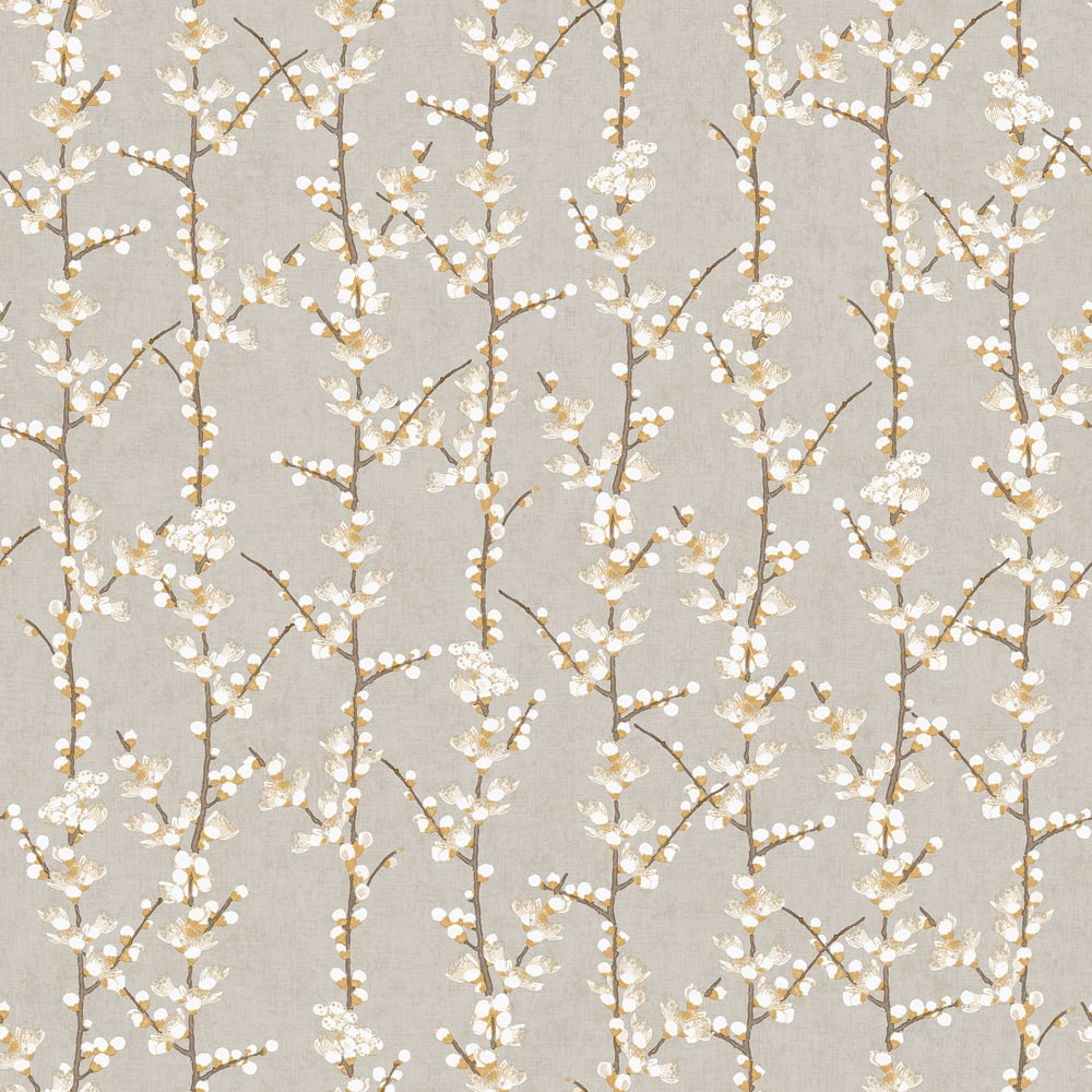 Galerie Wallcoverings 1904-2 Sakura Row Beige Wallpaper