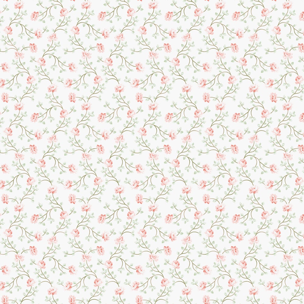 Galerie Wallcoverings 1905-5 Petit Flowers Pink Wallpaper
