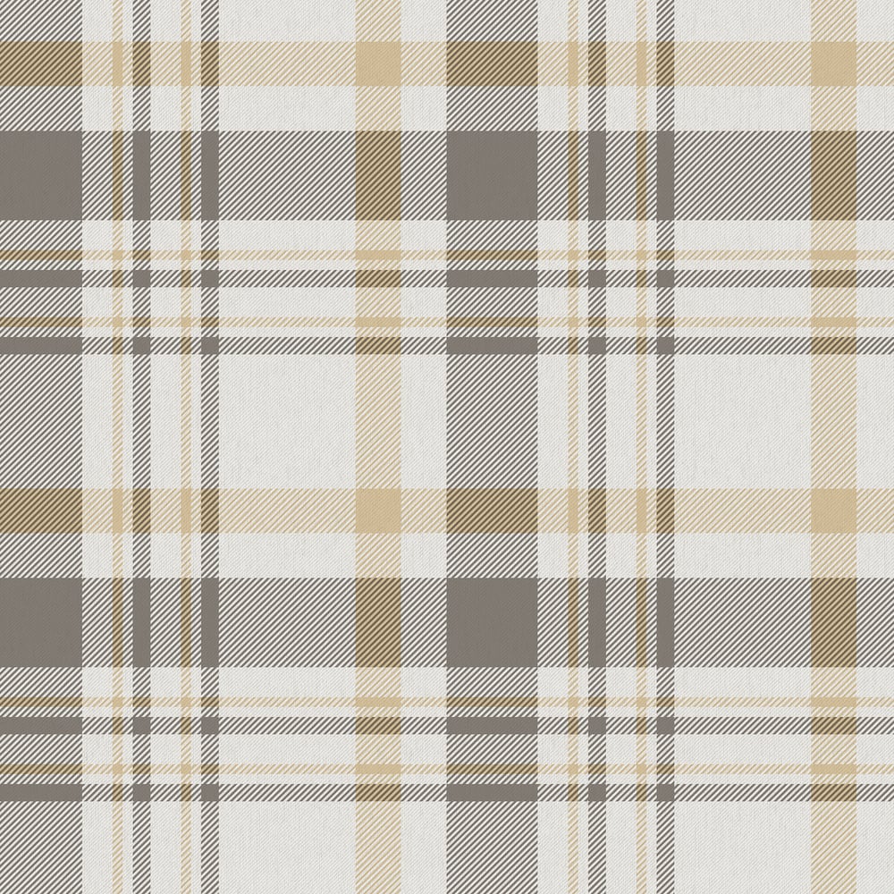 Galerie Wallcoverings 1906-3 Plaid Yellow Wallpaper