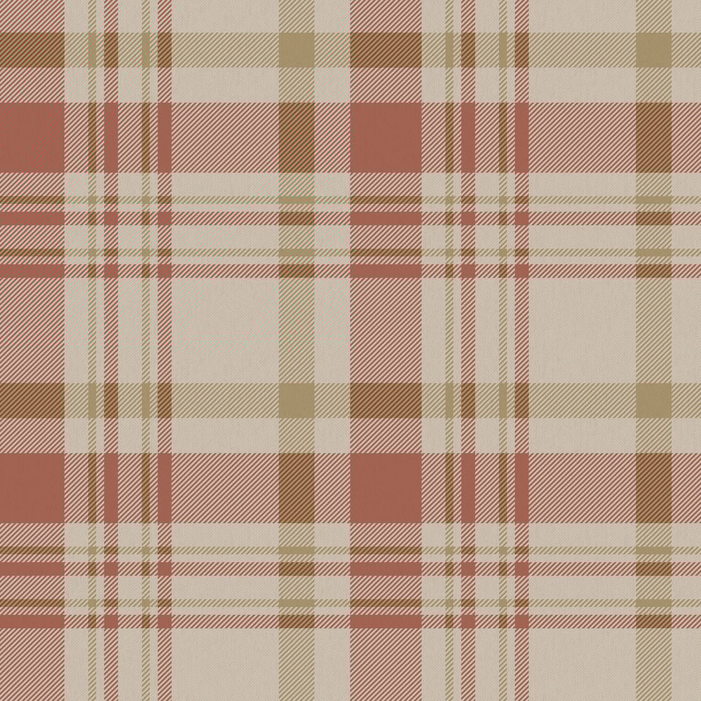 Galerie Wallcoverings 1906-4 Plaid Red Wallpaper