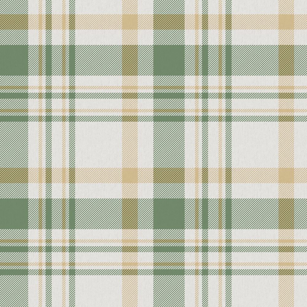 Galerie Wallcoverings 1906-5 Plaid Green Wallpaper