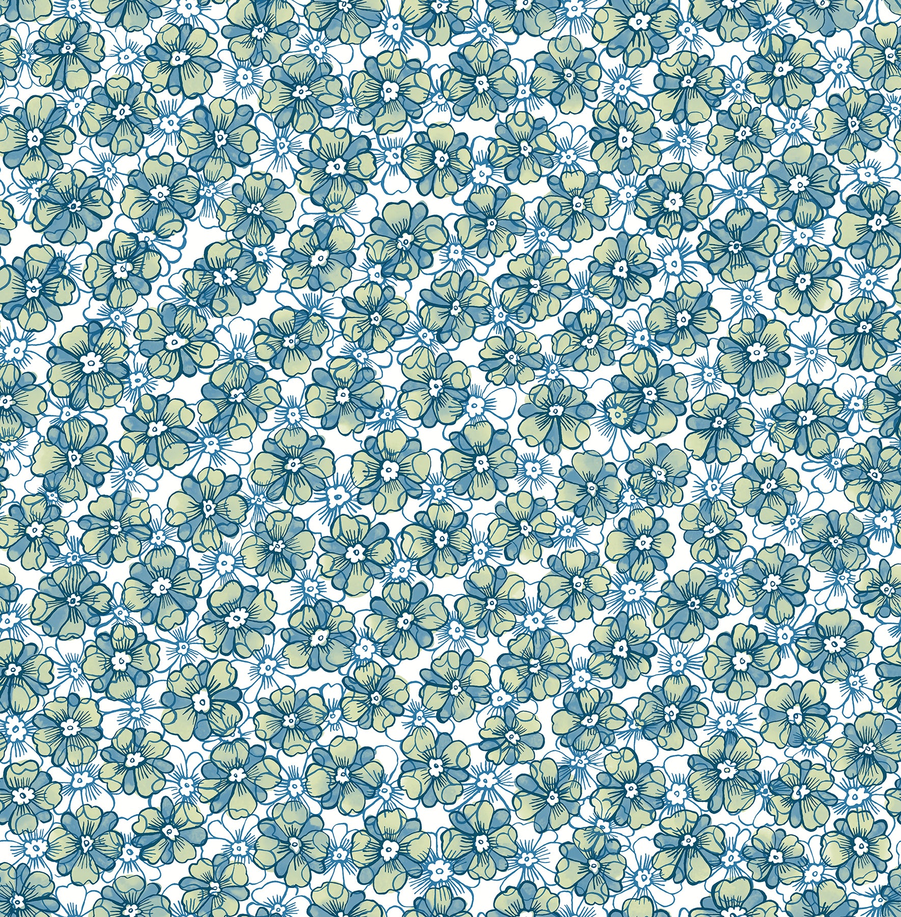 A-Street Prints 2657-22224 Allison Blue Floral