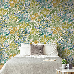 Galerie Wallcoverings 26727 Moorea Multi-Coloured Wallpaper