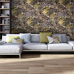Galerie Wallcoverings 26729 Moorea Bronze Brown Wallpaper