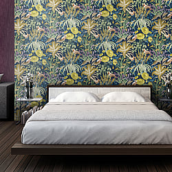 Galerie Wallcoverings 26730 Moorea Multi-Coloured Wallpaper