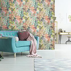 Galerie Wallcoverings 26734 Bora Bora Multi-Coloured Wallpaper