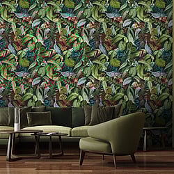 Galerie Wallcoverings 26742 Kiribati Multi-Coloured Wallpaper