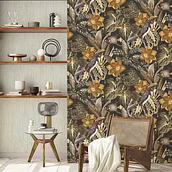 Galerie Wallcoverings 26746 Palau Bronze Brown Wallpaper