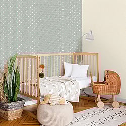 Galerie Wallcoverings 26818 Hearts Silver Grey Wallpaper