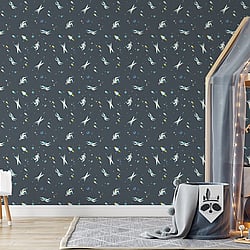Galerie Wallcoverings 26833 Super Space Silver Grey Wallpaper