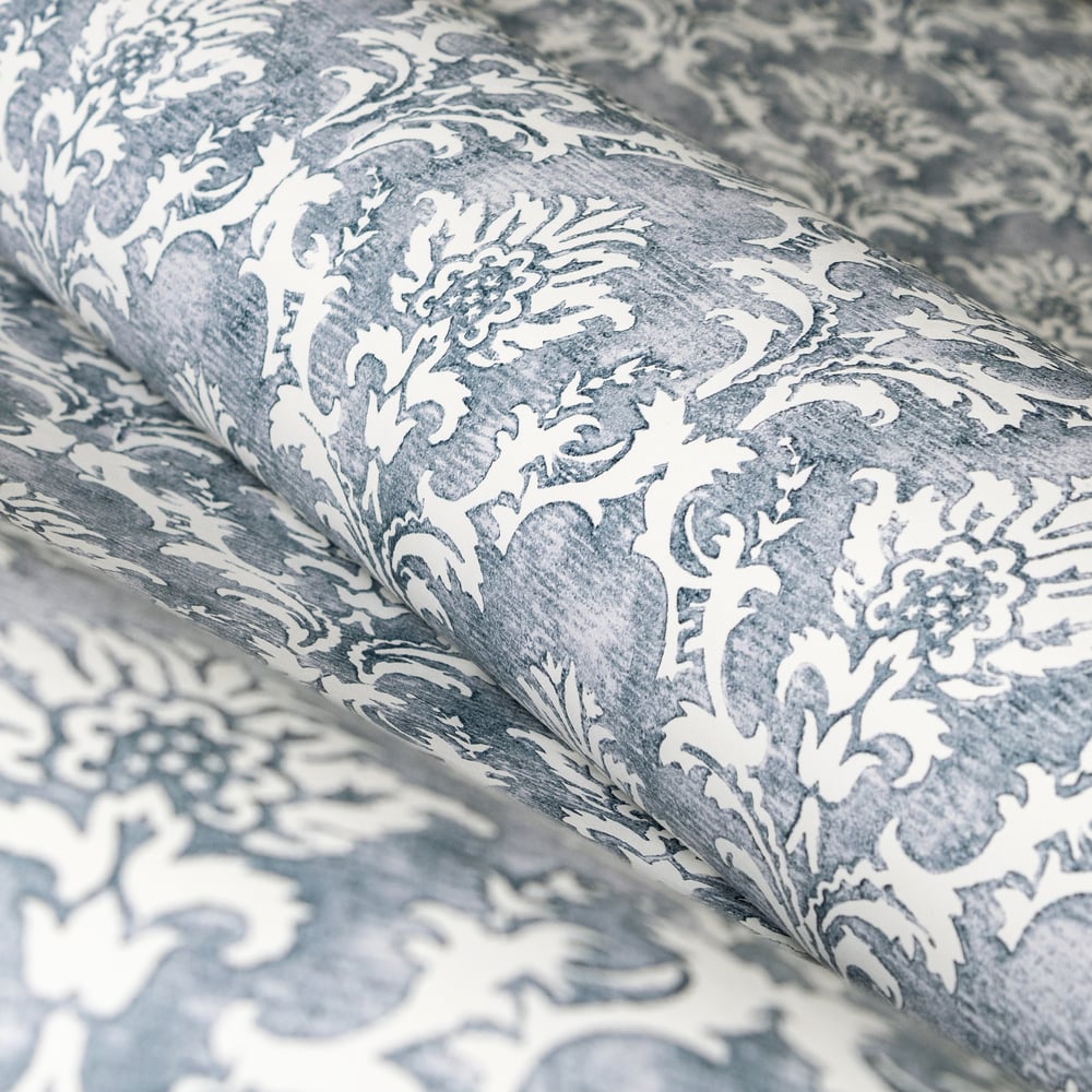 Galeria Wallcoverings 26862 Lisboa Blue Wallpaper