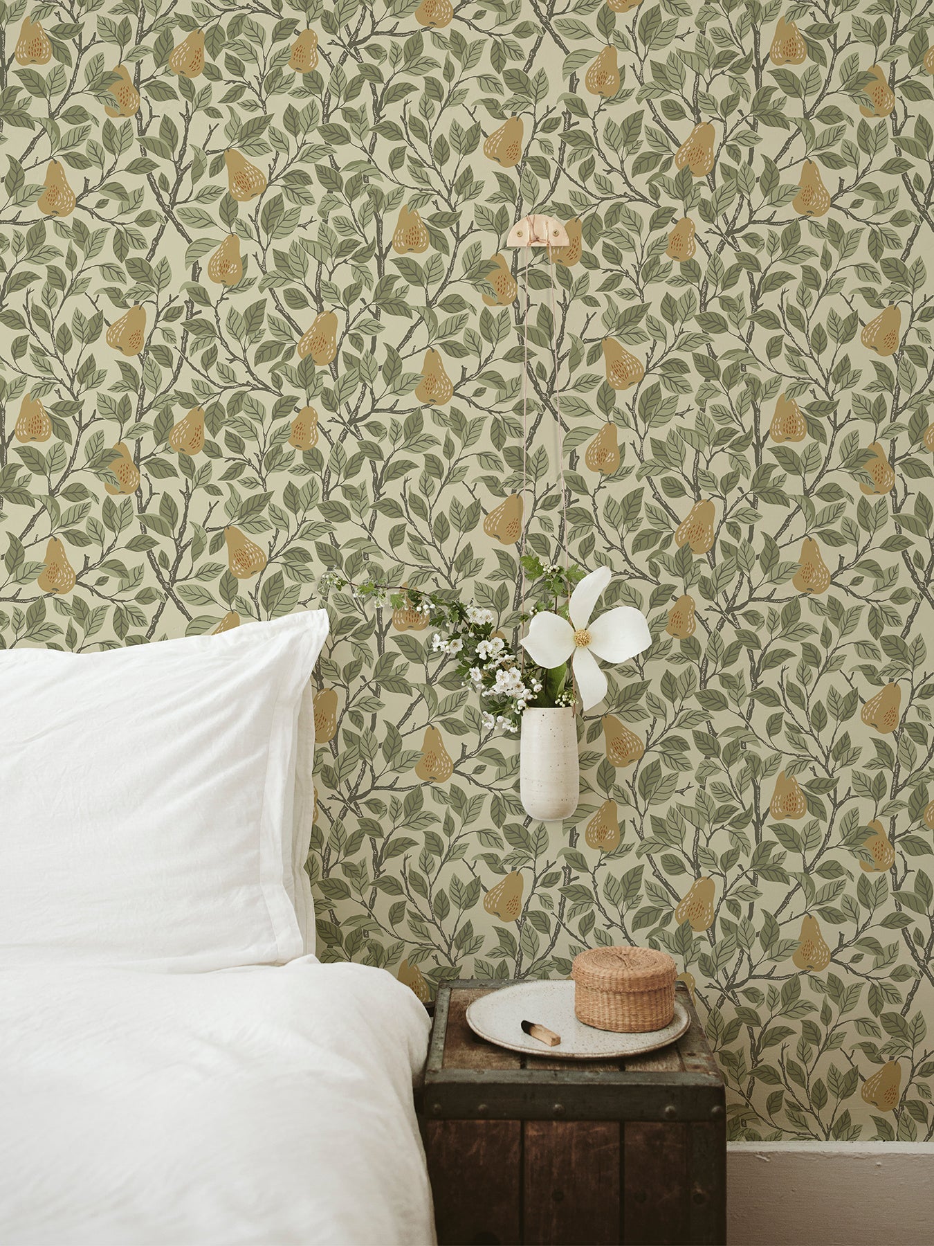 A-Street Prints 2999-13102 Pirum Yellow Pear Wallpaper