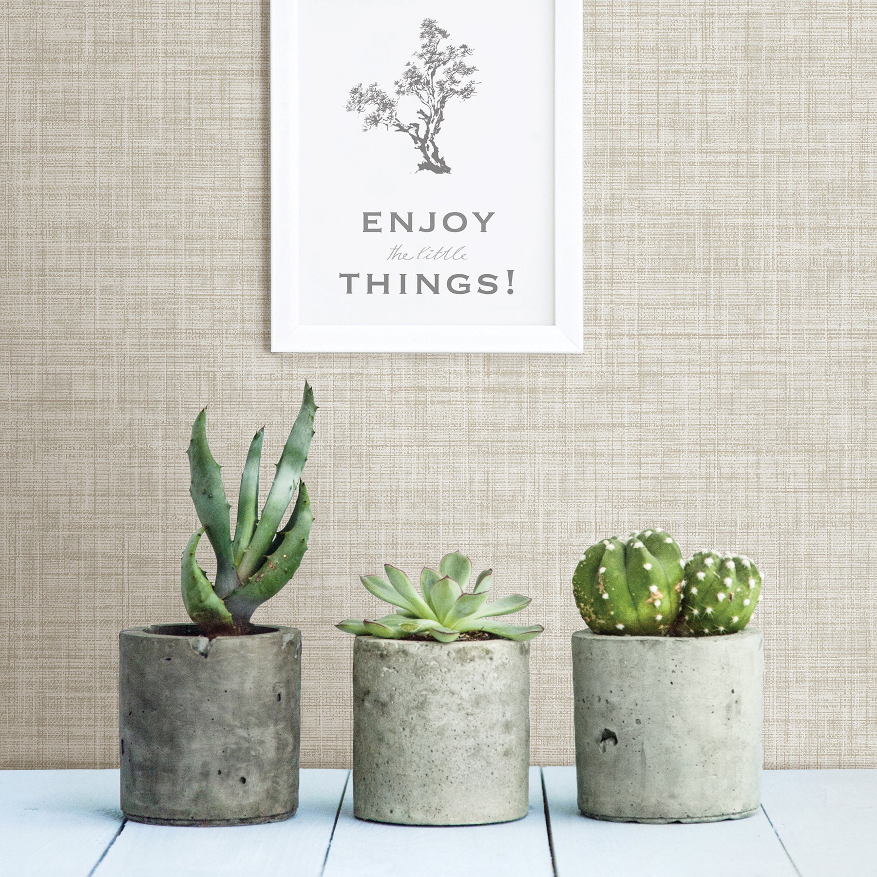 A-Street Prints 2999-24273 Tuckernuck Taupe Linen Wallpaper