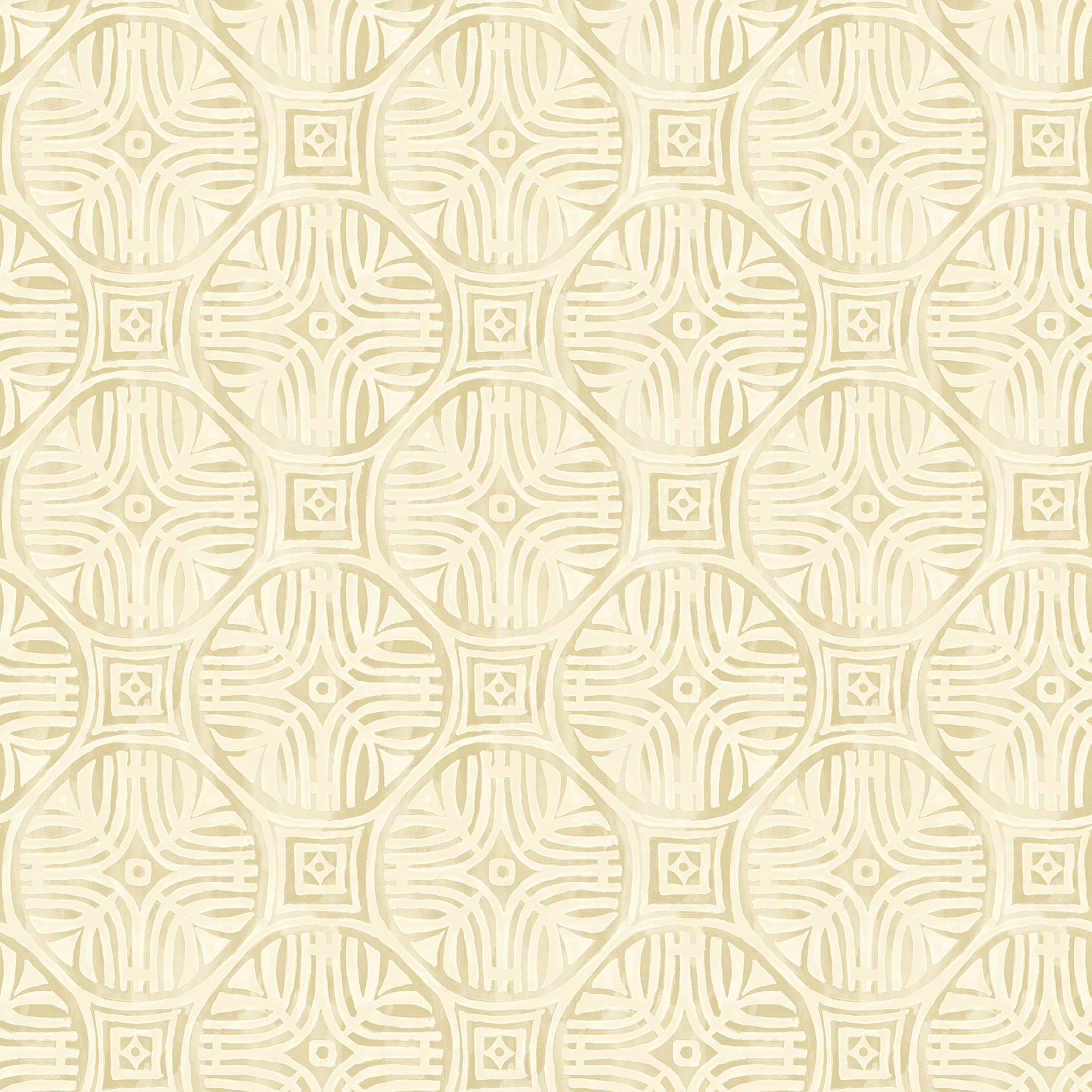 Chesapeake 3125-72312 Sandee Butter Medallion Wallpaper