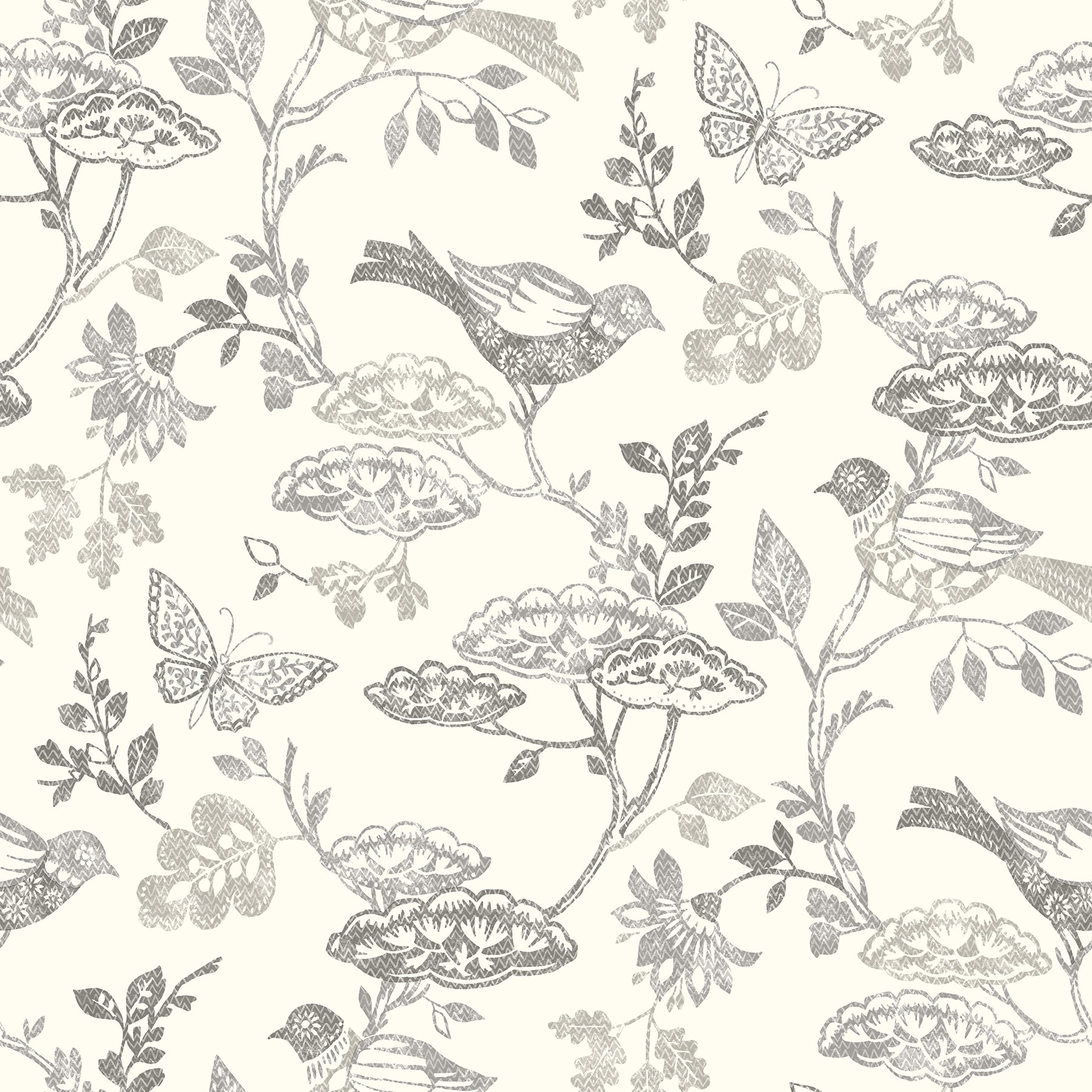 Chesapeake 3125-72319 Malmo Black Trail Wallpaper