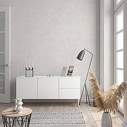 Galerie Wallcoverings 32402 Plain Texture Silver Grey Wallpaper