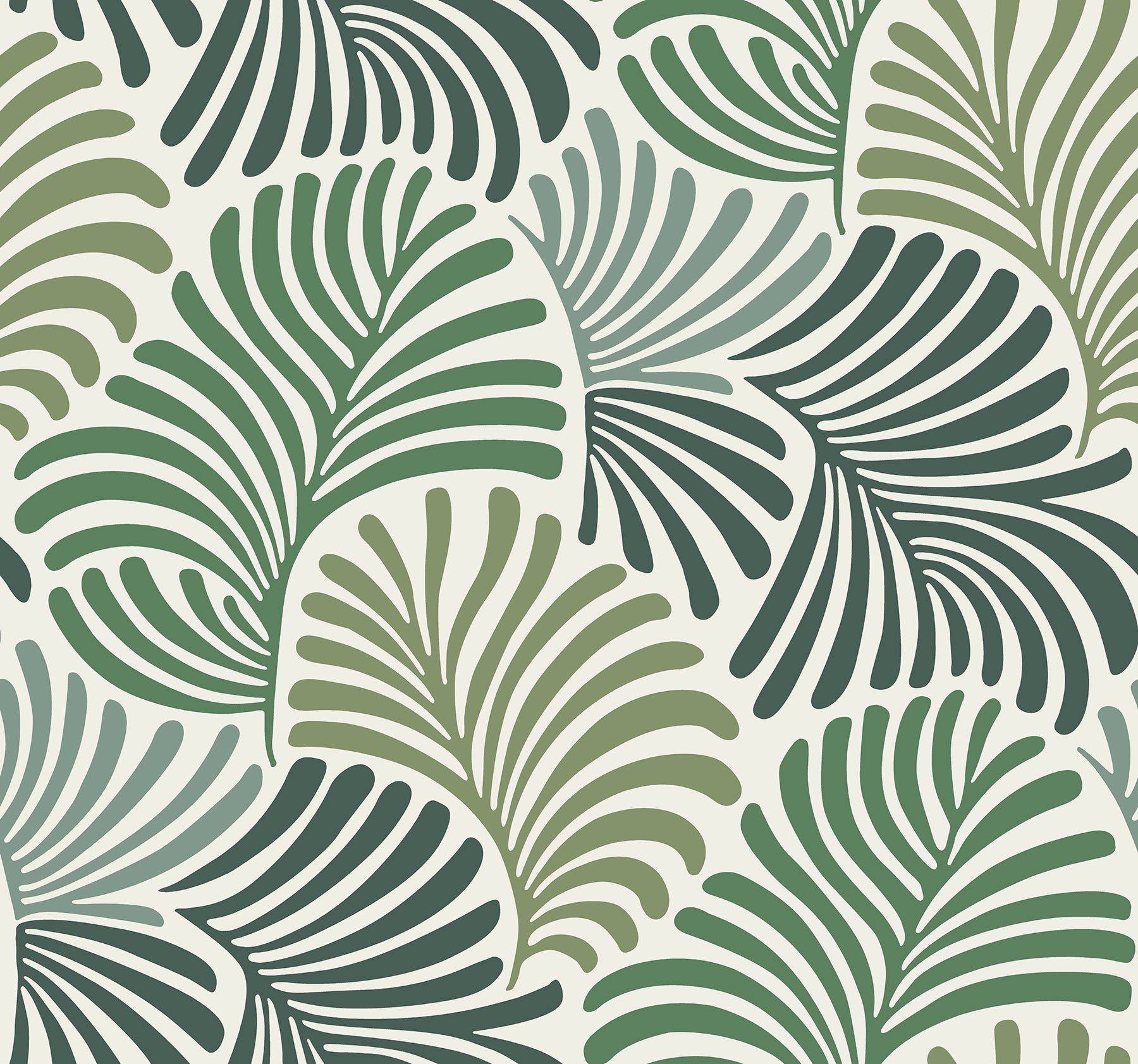 A-Street Prints 4034-72127 Trousdale Green Fanning Flora Wallpaper