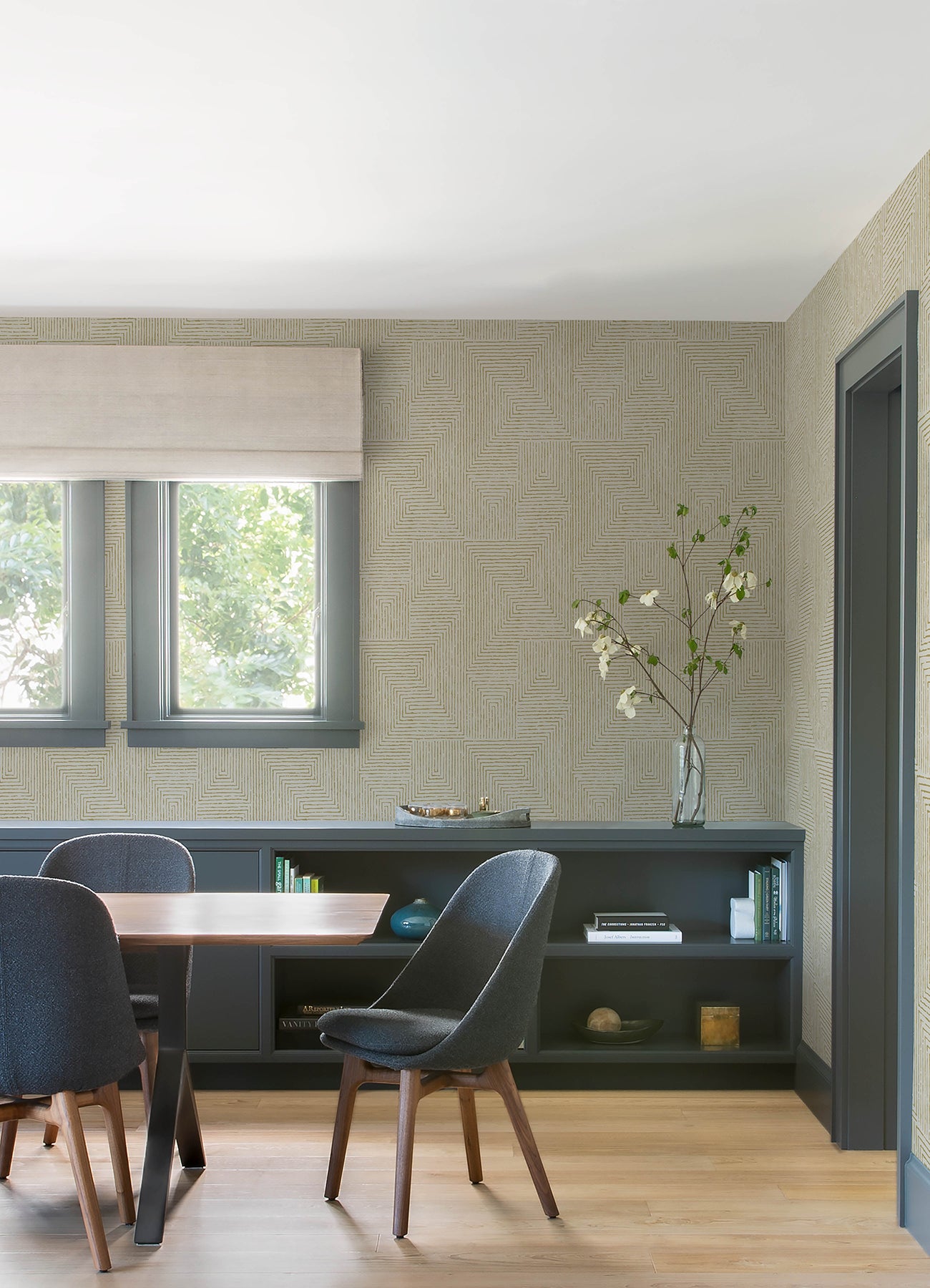 A-Street Prints 4034-72142 Mortenson Gold Geometric Wallpaper