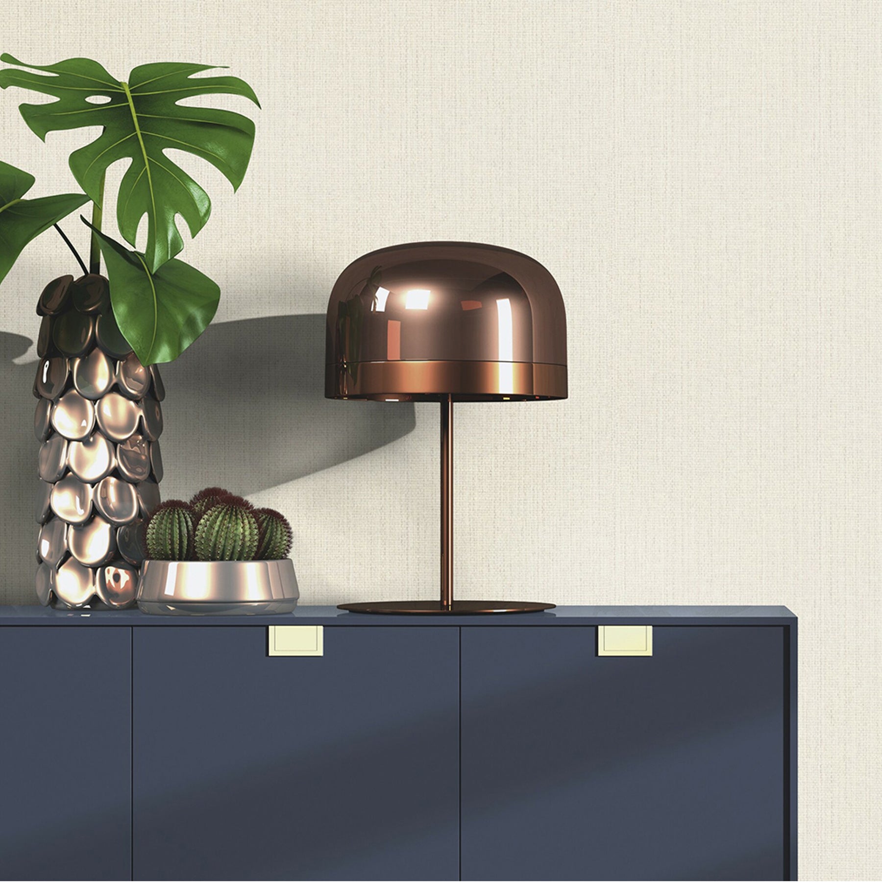 Advantage 4035-407921 Hoshi White Woven Wallpaper