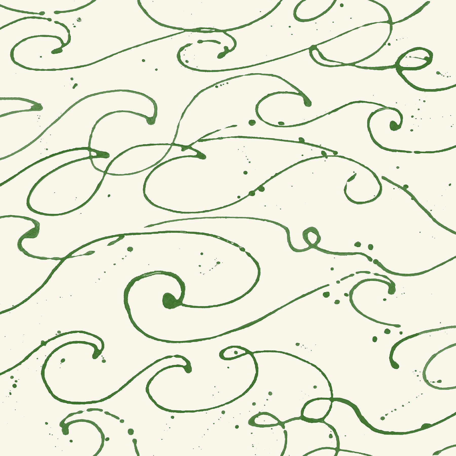 Chesapeake 4071-71006 Kuroshio Green Ocean Wave Wallpaper