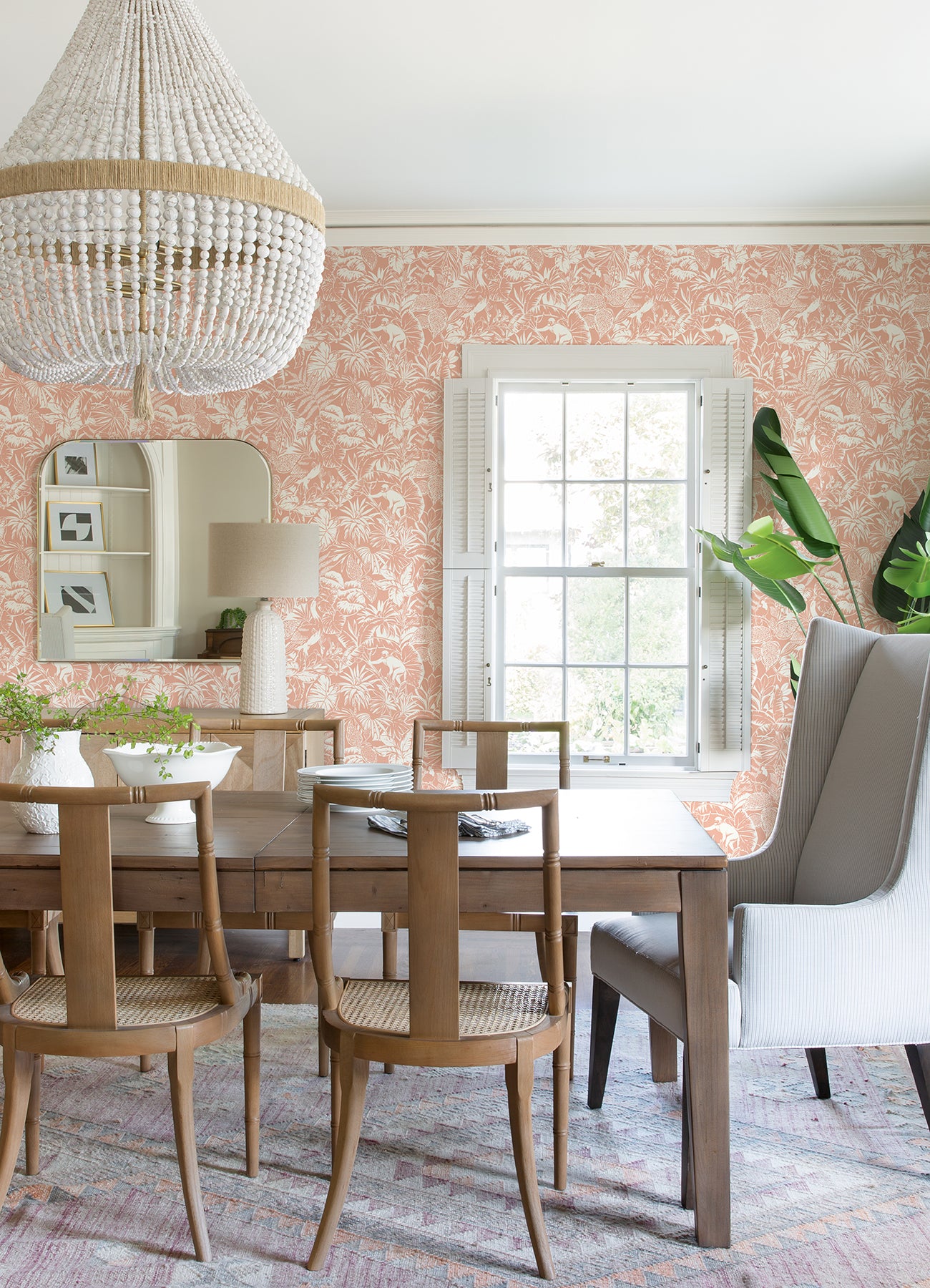 Chesapeake 4071-71010 Corcovado Coral Jungle Jamboree Wallpaper