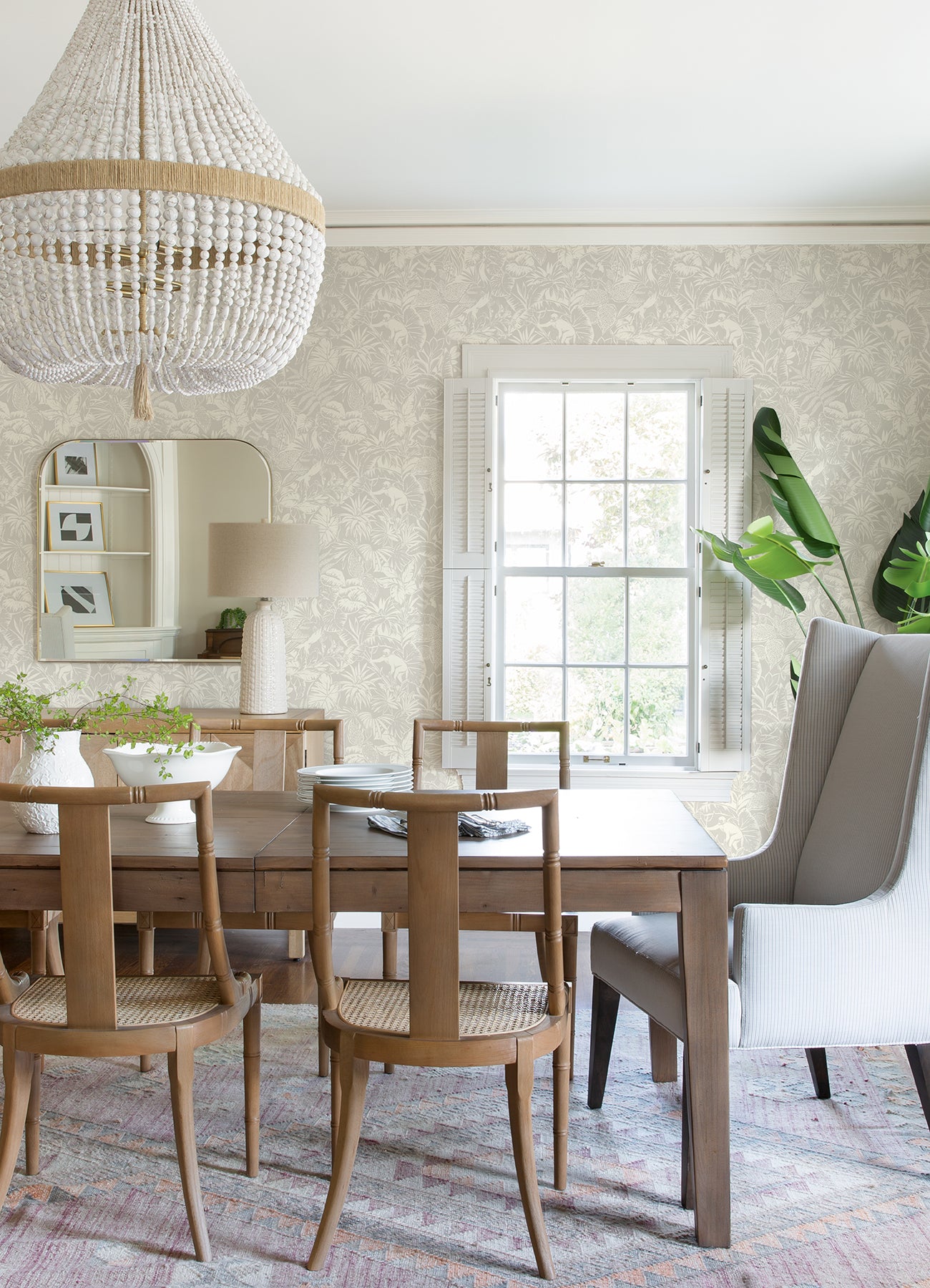 Chesapeake 4071-71011 Corcovado Grey Jungle Jamboree Wallpaper