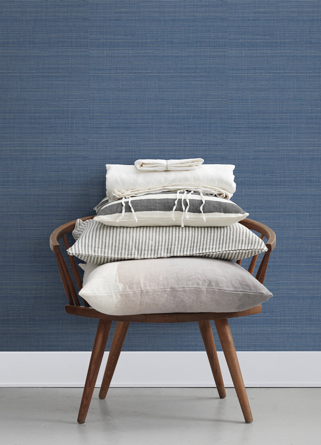 Chesapeake 4071-70055 Balantine Navy Weave Wallpaper