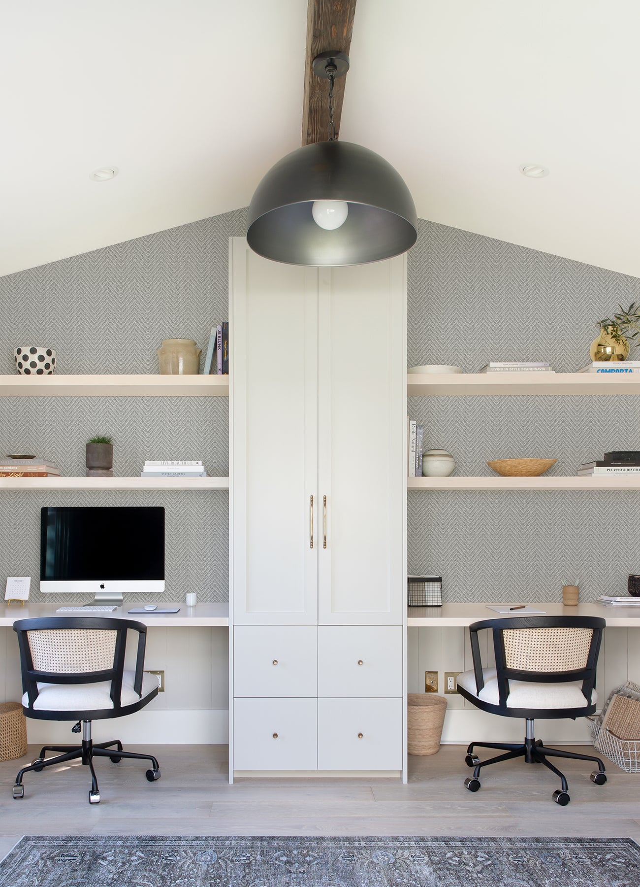 A-Street Prints 4074-26650 Glynn Grey Chevron Wallpaper