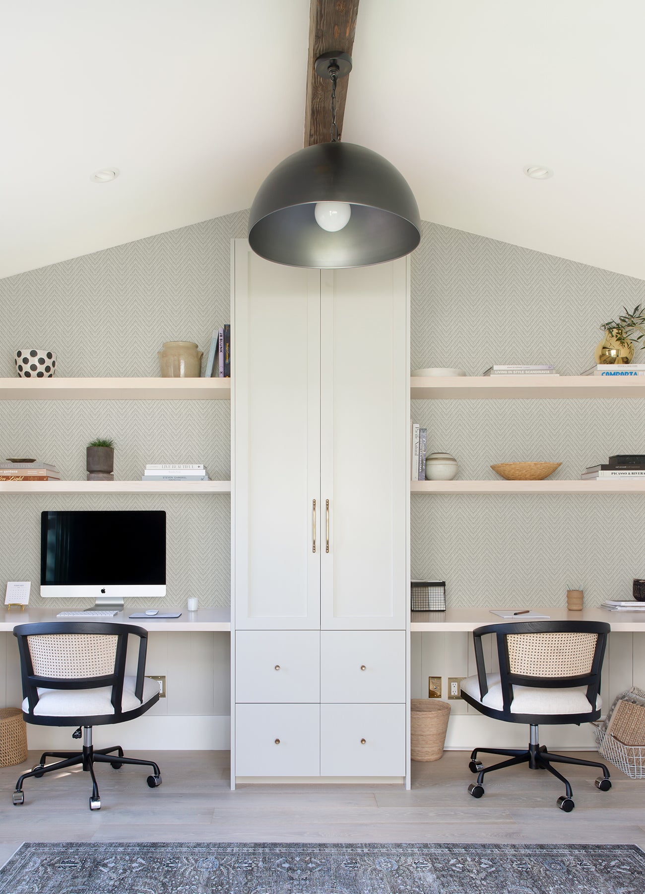 A-Street Prints 4074-26652 Glynn Light Grey Chevron Wallpaper