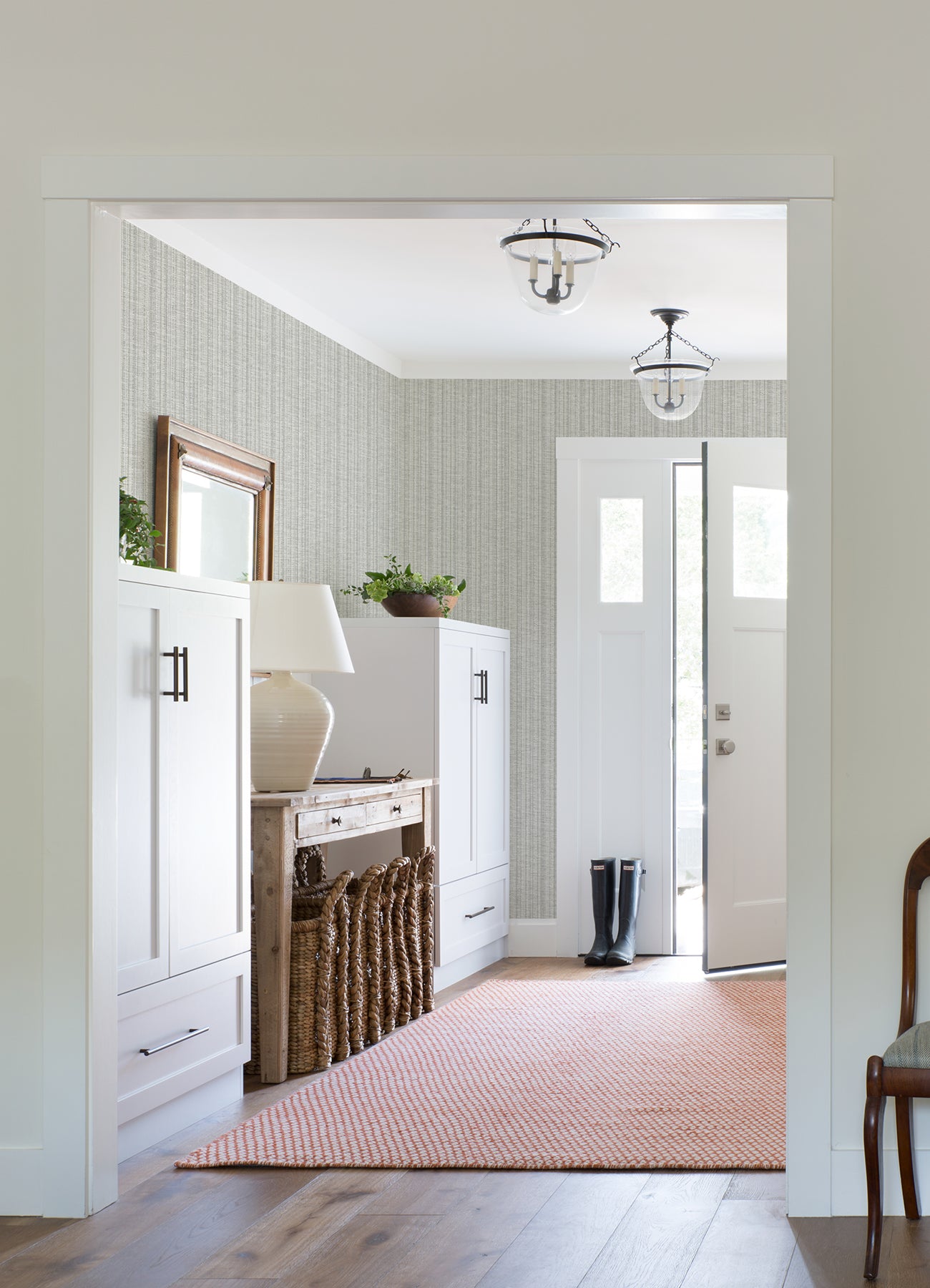 A-Street Prints 4074-26657 Simon Grey Woven Texture Wallpaper