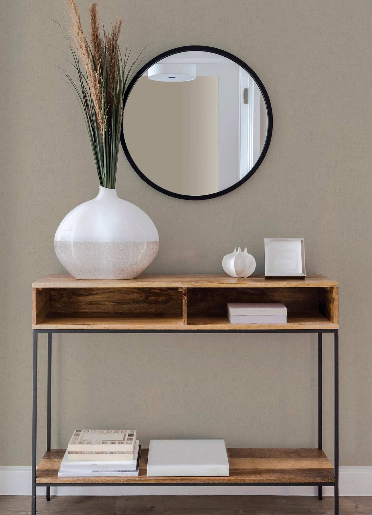 Advantage 4082-381971 Steno Light Brown Texture Wallpaper