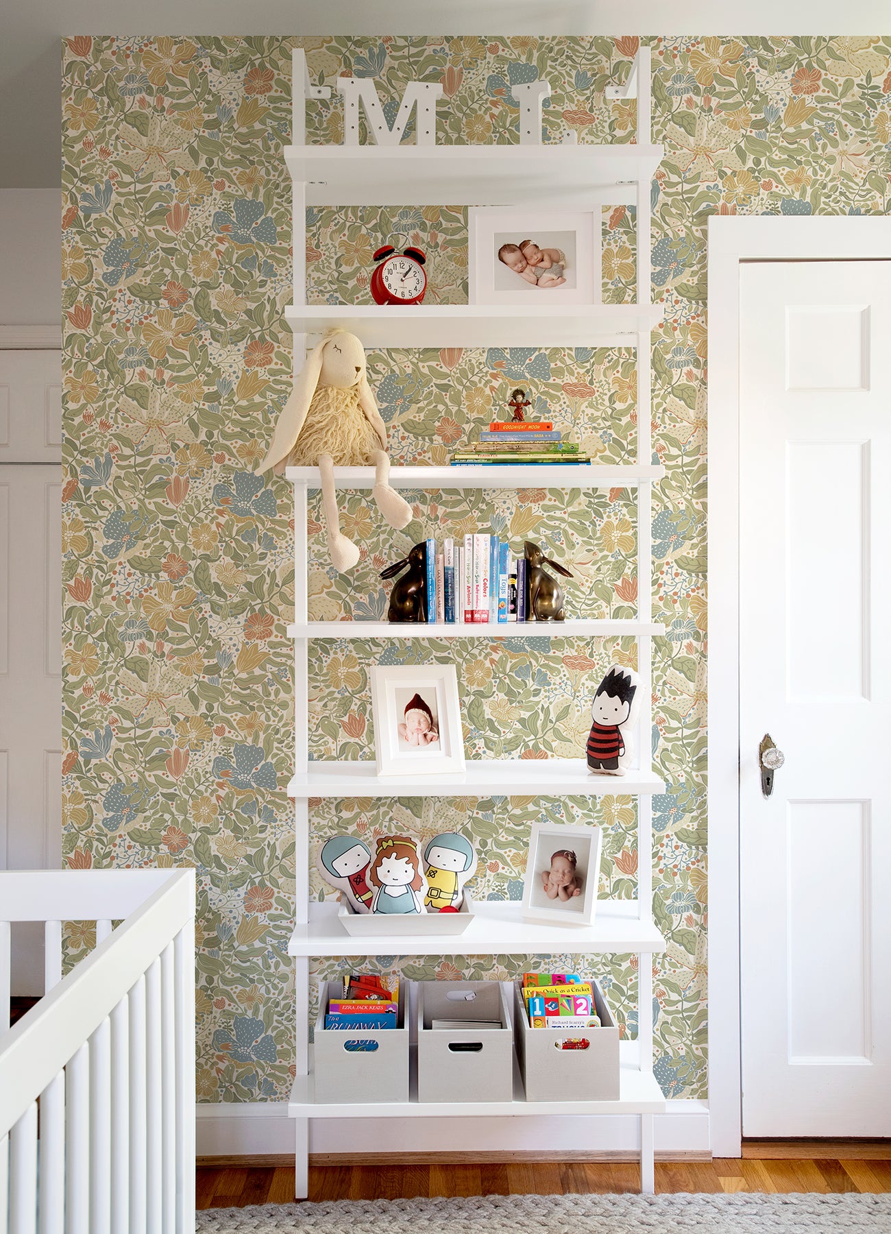 A-Street Prints 4111-63017 Midsommar Light Green Floral Medley Wallpaper