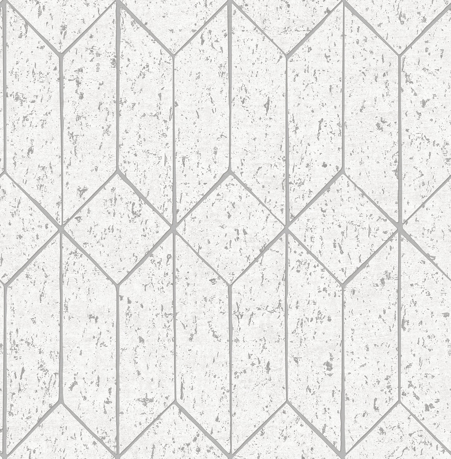 Advantage 4125-26700 Hayden White Concrete Trellis Wallpaper