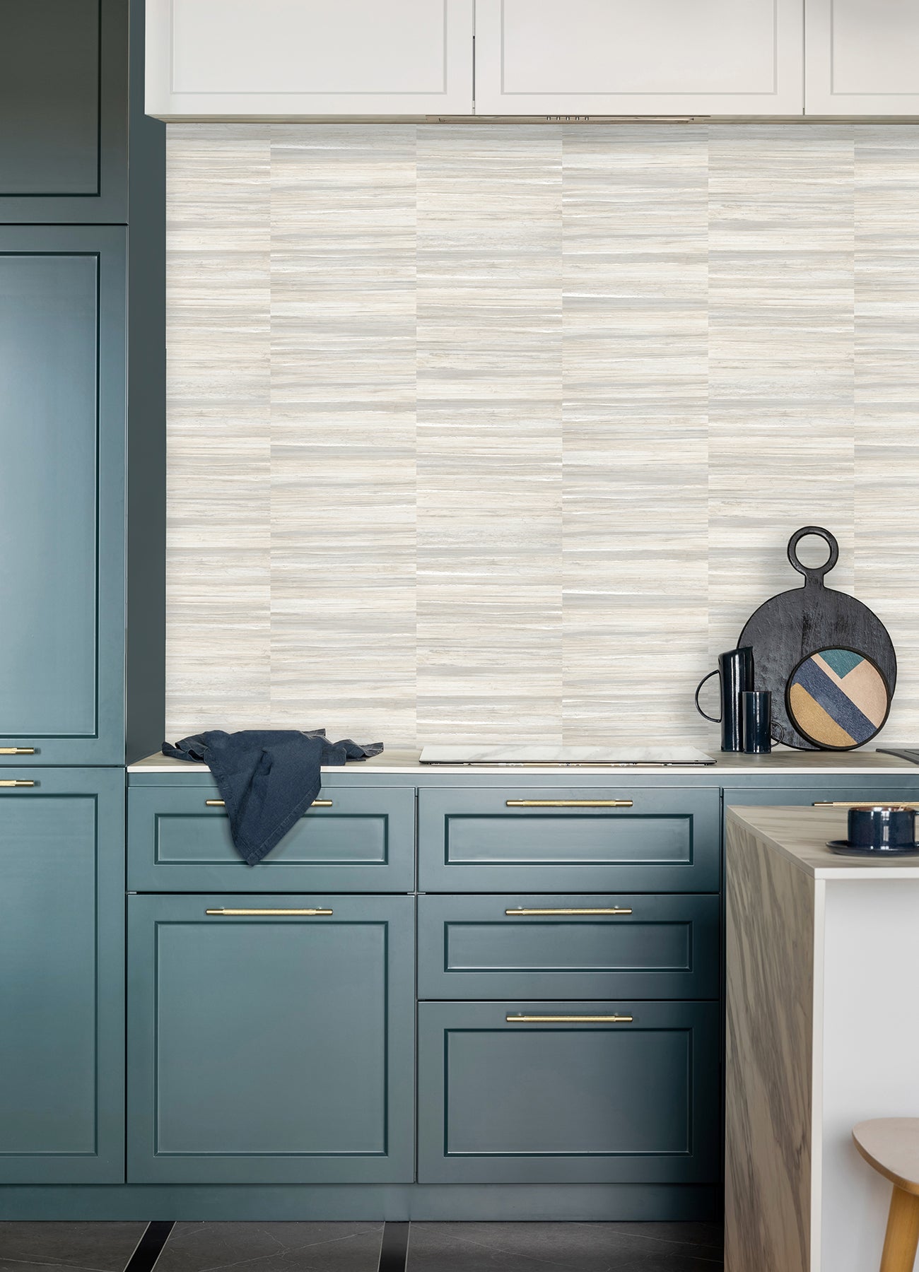 Advantage 4125-26744 Rowan White Faux Grasscloth Wallpaper