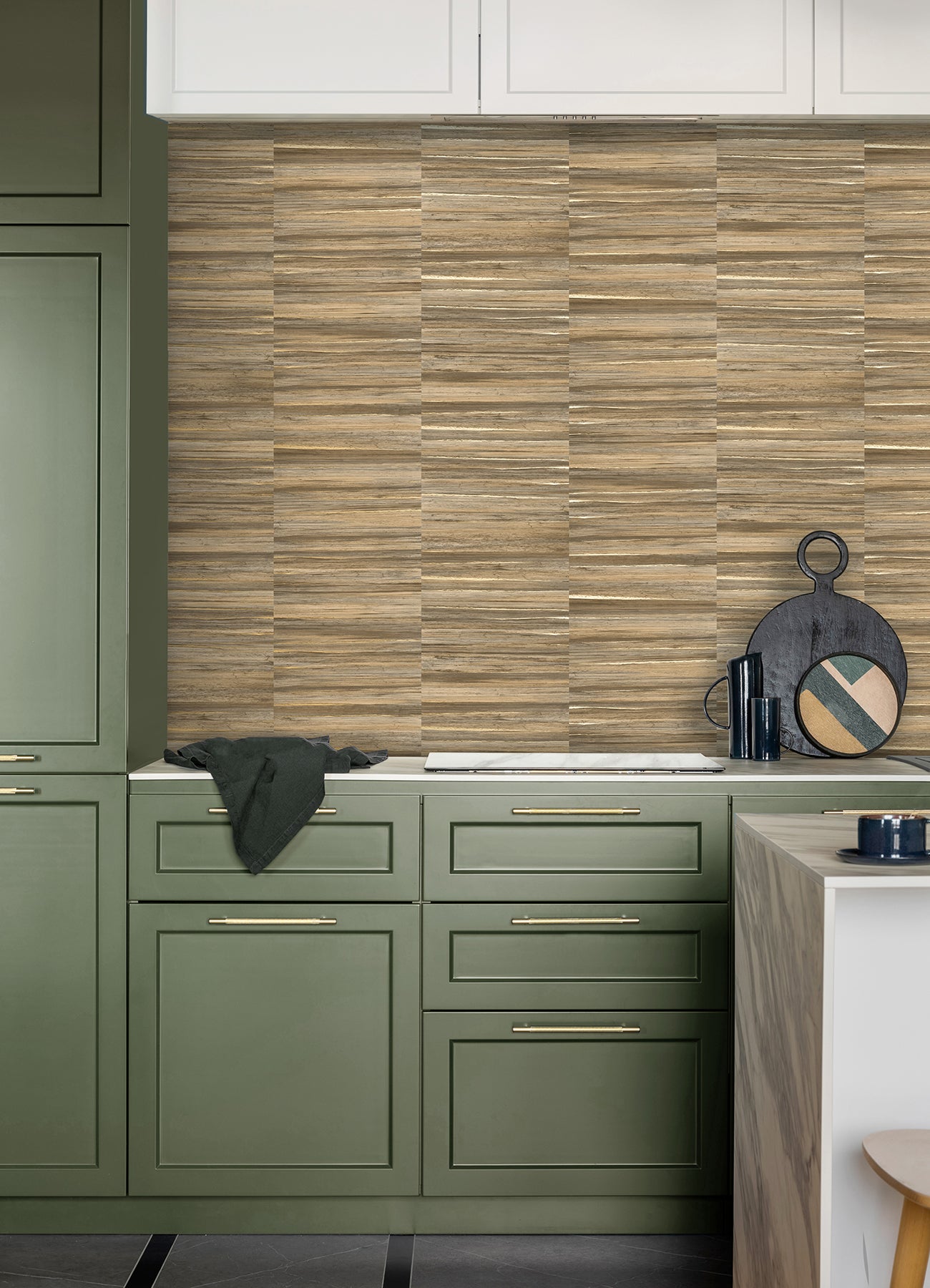 Advantage 4125-26746 Rowan Chestnut Faux Grasscloth Wallpaper