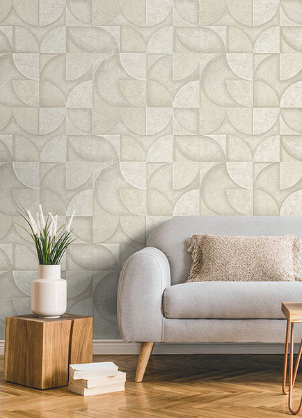 Advantage 4125-26747 Addison Stone Retro Geo Wallpaper