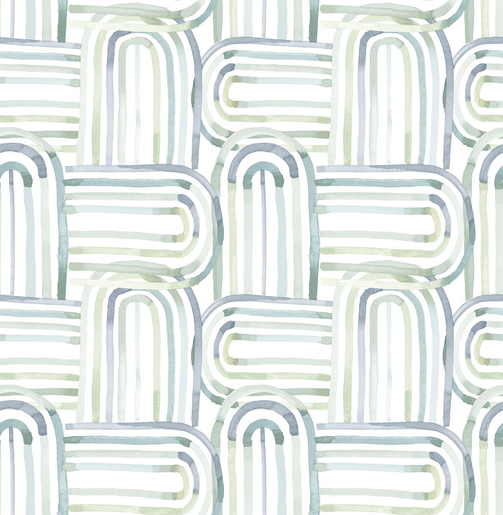 A-Street Prints 4135-27270 Lolly Teal Arches Wallpaper