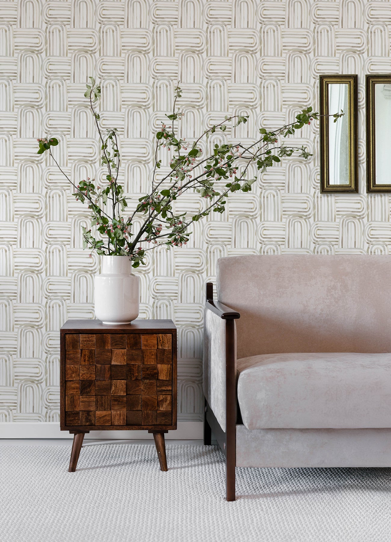 A-Street Prints 4135-27272 Lolly Beige Arches Wallpaper