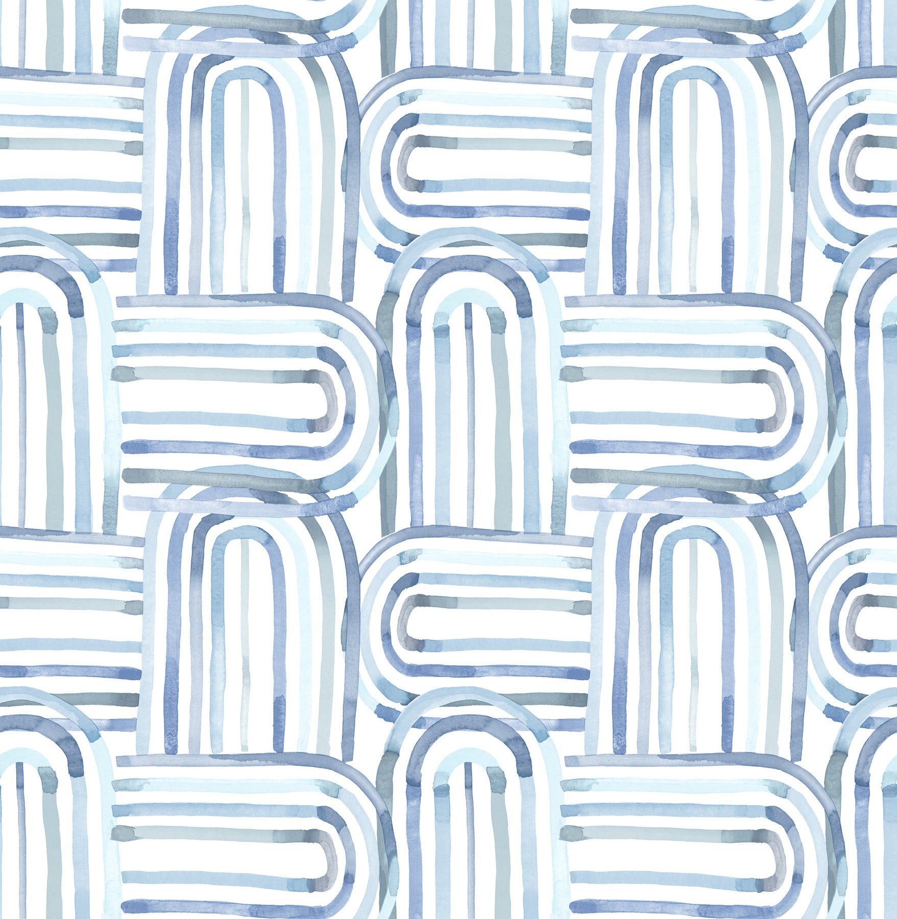 A-Street Prints 4135-27273 Lolly Blue Arches Wallpaper