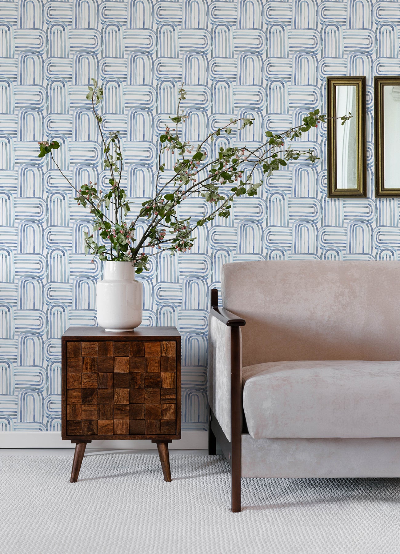 A-Street Prints 4135-27273 Lolly Blue Arches Wallpaper