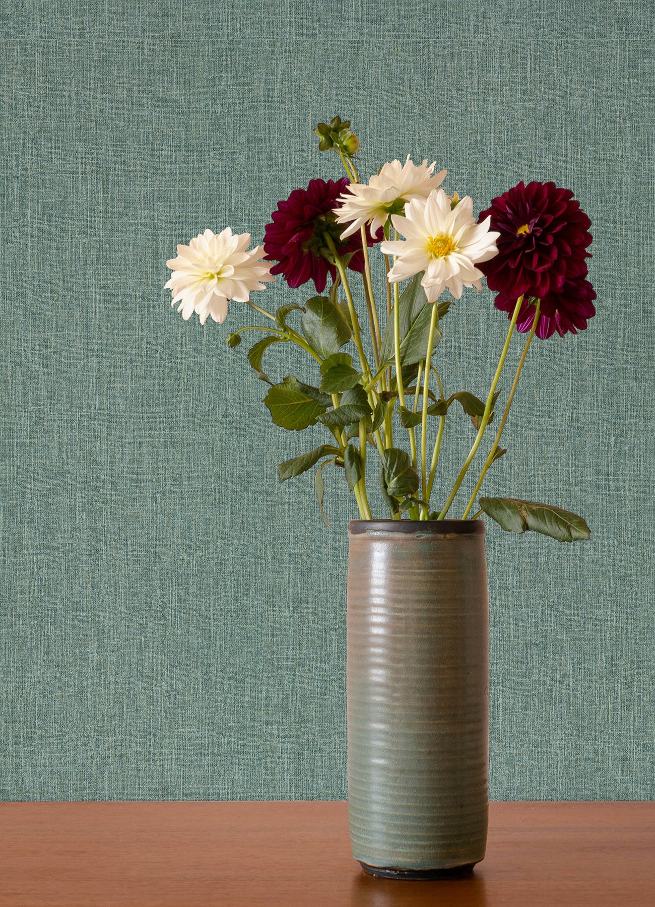 A-Street Prints 4135-6924 Cromie Turquoise Texture Wallpaper