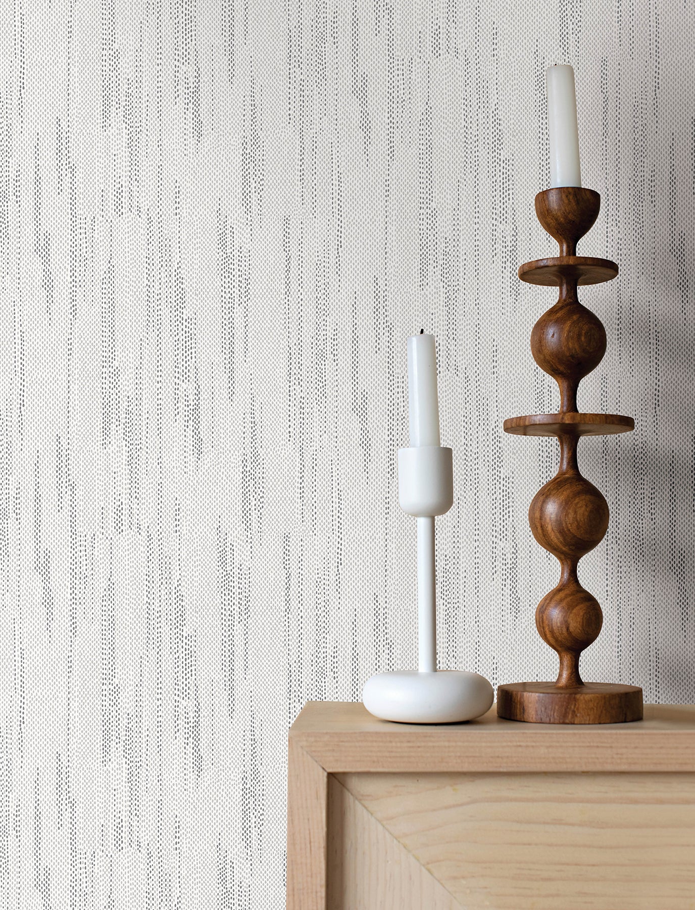 A-Street Prints 4141-27151 Baris Charcoal Stipple Stripe Wallpaper